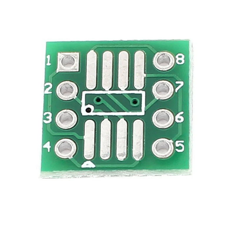 50Pcs SOP8 SSOP8 TSSOP8 SMD To DIP8 Adapter 0.65/1.27mm PCB Board