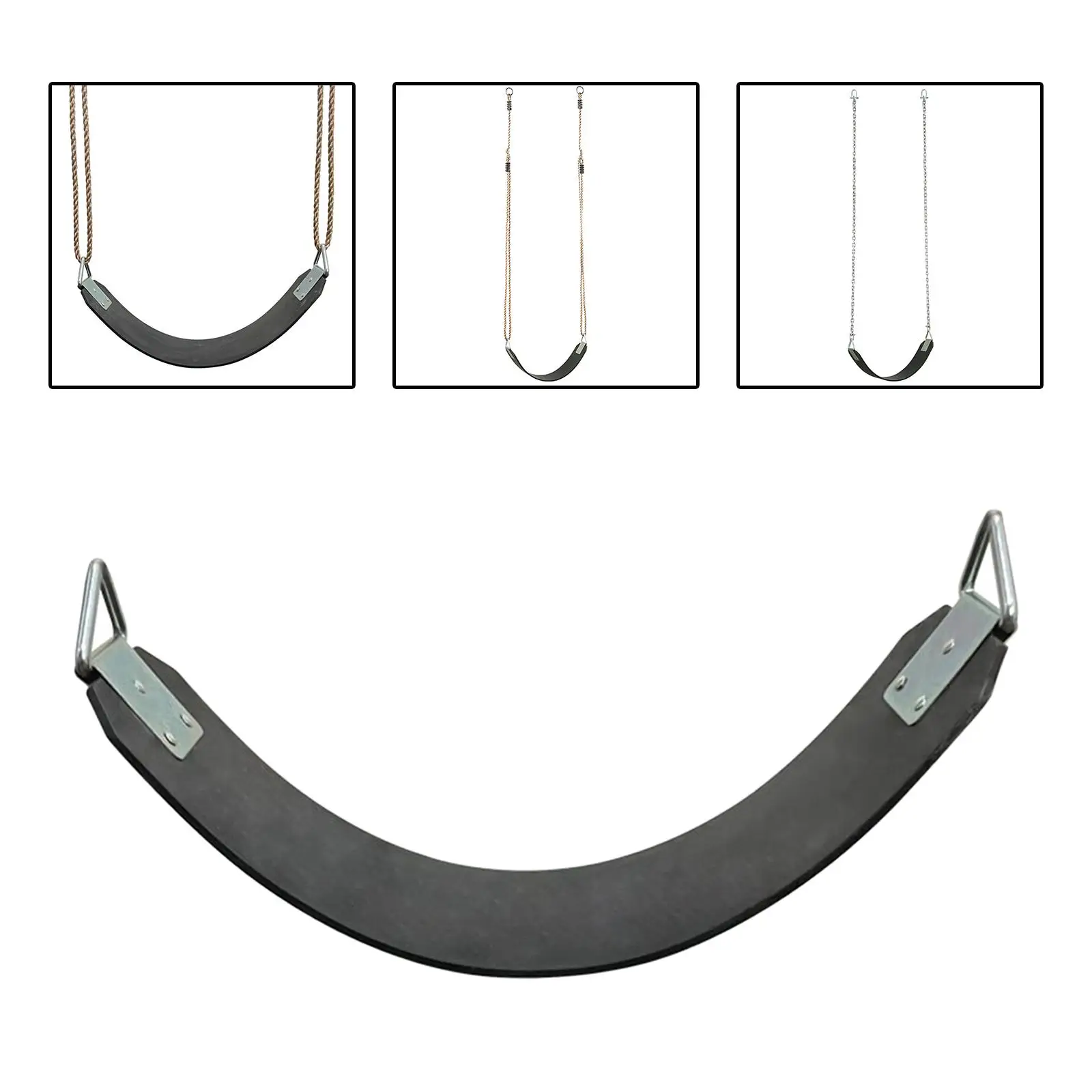 Replacement Swing Seat Garden Swings with Metal Triangle Rings Hanging Swing Yard Swing for Playground Gym Backyard Garden Yard