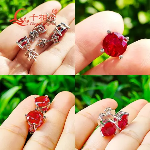 8 best sales लाल पत्थर की बालियां - №4