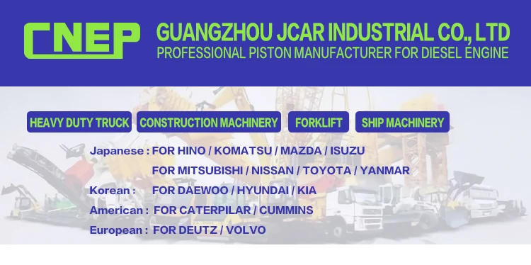 Produsen piston JCAR Guangzhou FD35 OEM OEM vehicle kendaraan Jepang · suku cadang mesin otomotif assy