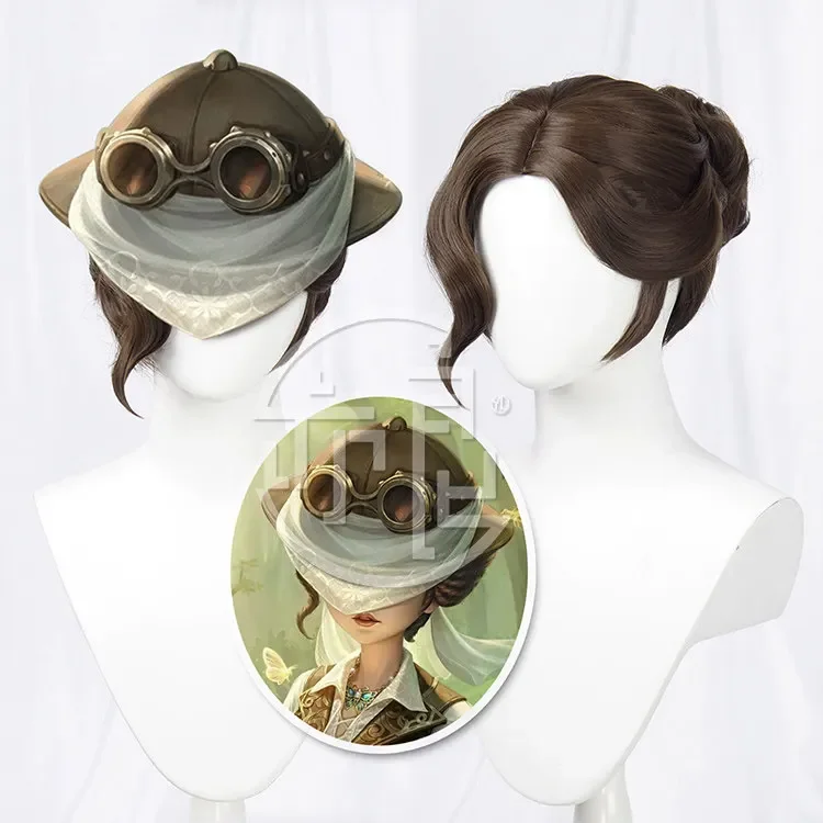 anime-identity-v-entomologist-flower-of-the-wasteland-cosplay-wig-halloween-carnival-party-props-synthetic-hair-wig-cap