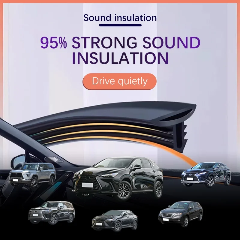 

Car Dashboard Sealing Strip Interior Auto Noise Sound Insulation Rubber Trim Weatherstrip Car Accessories For Lexus RX UX RZ RX