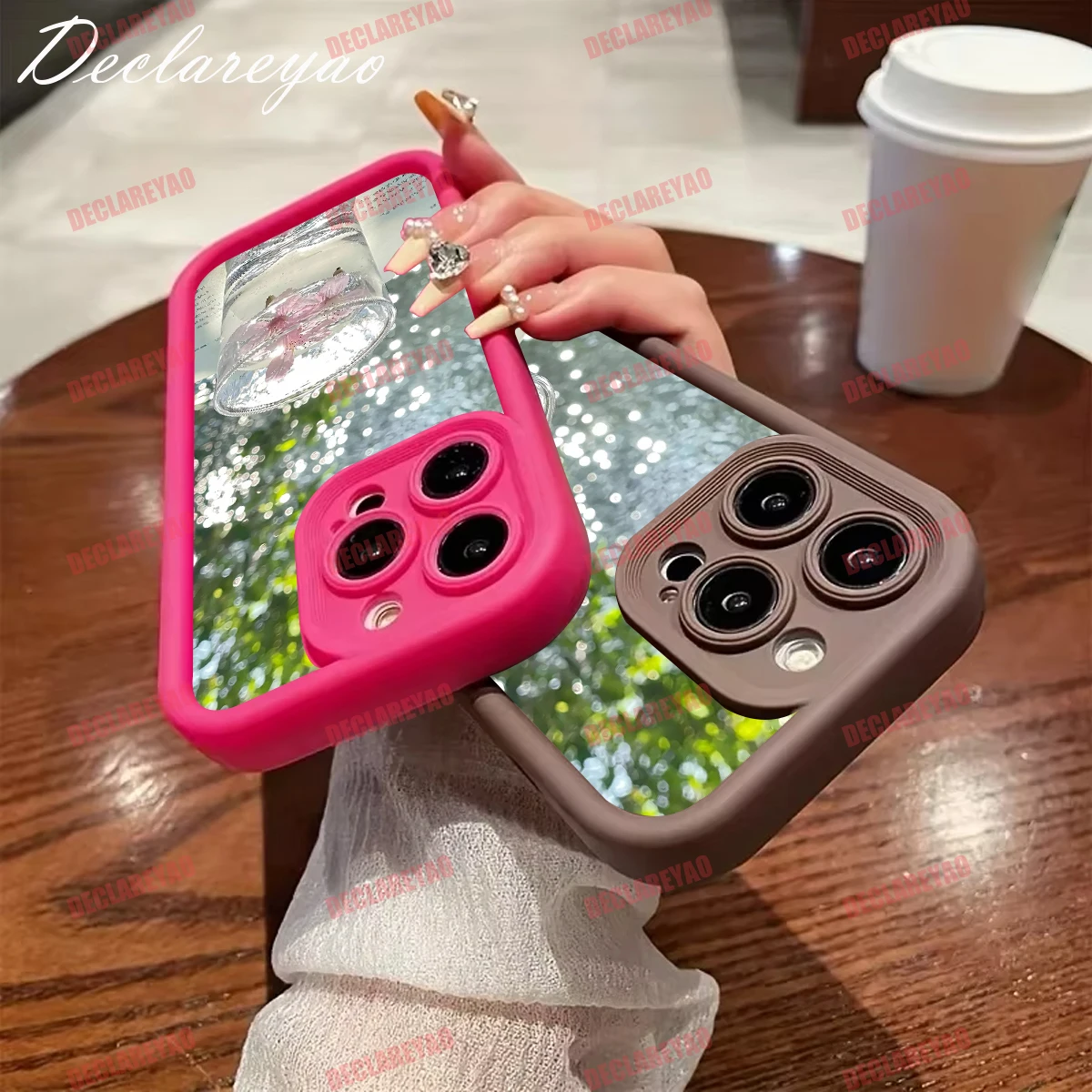 DECLAREYAO لينة ضوء سليم ماتي بولي يوريثان يغطي ل VIVO Y35 Y200E Y93 S1 Y72 Y56 لايت Y55 Y95 Y20S Y81 V27 Y2 غطاء حافظة مقاوم للصدمات