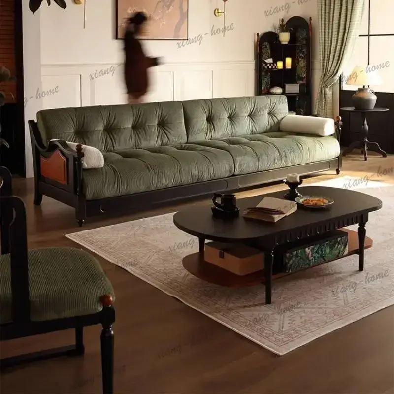 Green Aesthetic Living Room Sofas Antique Designer Armchair Bedroom Living Room Sofas Luxury Apartments Divano Moderno Furniture