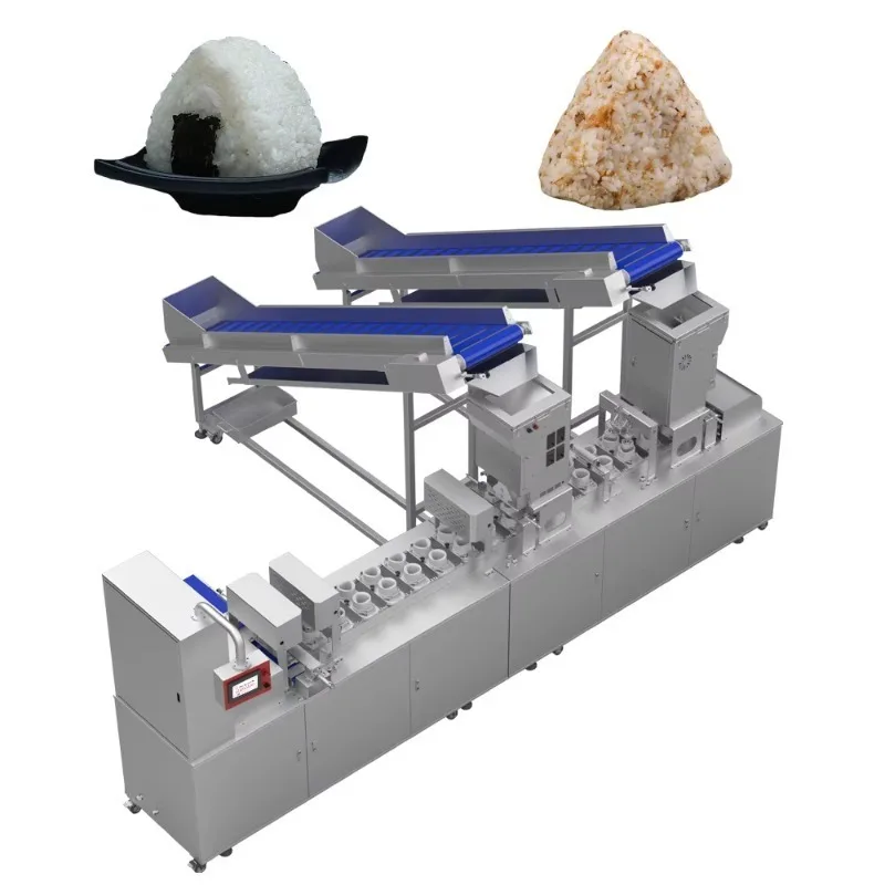 Custom Industrial Sushi Rolling Making Production Line Commercial Automatic Triangle Rice Ball  Maker Sushi Making Machine