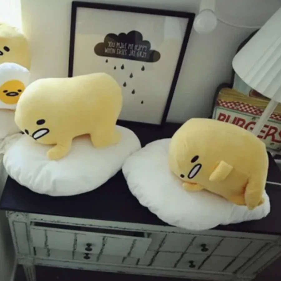 Sanrio Egg Anime Figure Gudetama New 40cm Plush Toys Soft Stuffed Plushie Dolls Lazy Egg Pillows Kawaii Girl Birthday Gifts