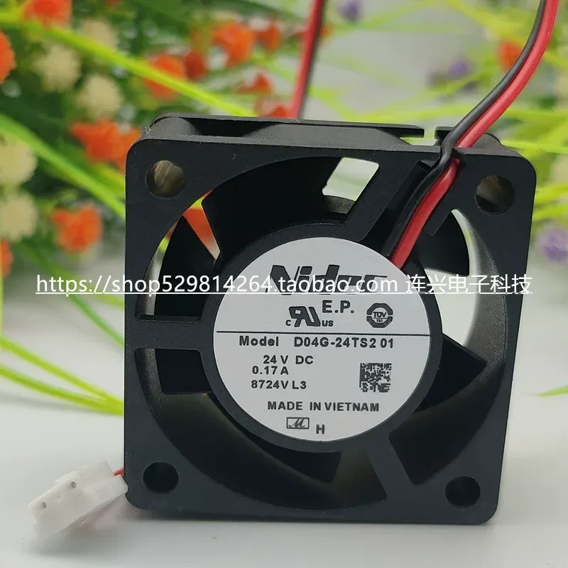 for NIDEC D04G-24TS2 01 24V 0.17A Variable Frequency Drive Server Cabinet Cooling Fan New