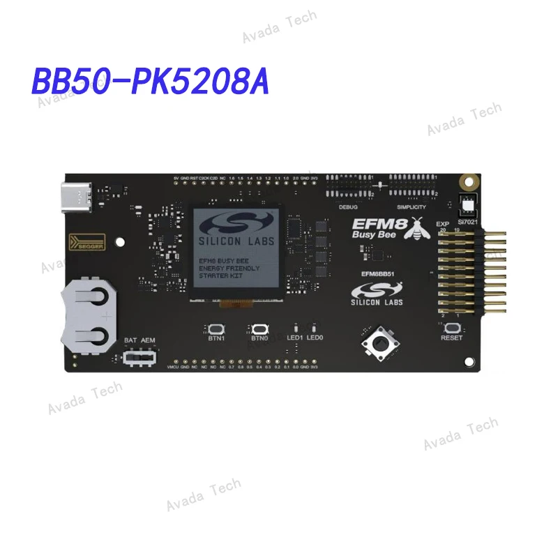 Avada Tech BB50-PK5208A EFM8BB50 BB50 Pro Kit Busy Bee 8051 MCU 8-bit Evaluation Board - Embedded