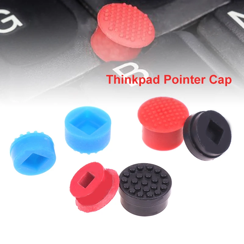 5pcs Laptop Nipple Rubber Mouse Pointer Cap for Thinkpad/HP/Dell Little Red Cap for Lenovo Keyboard Trackstick Guide