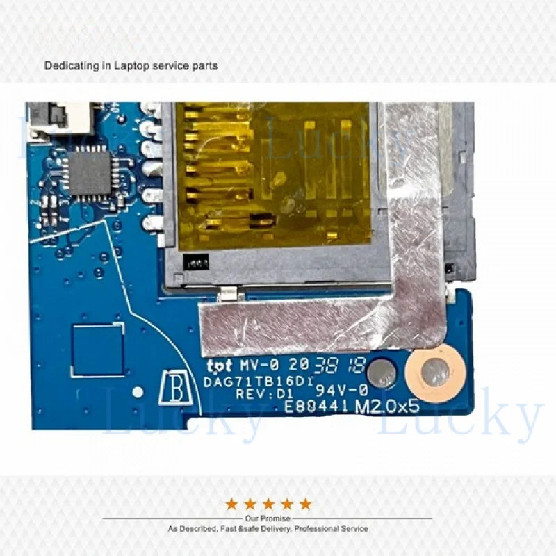f   New For HP Pavilion 15-CC TPN-Q191 USB Board IO Board Audio Board DAG71TB16D