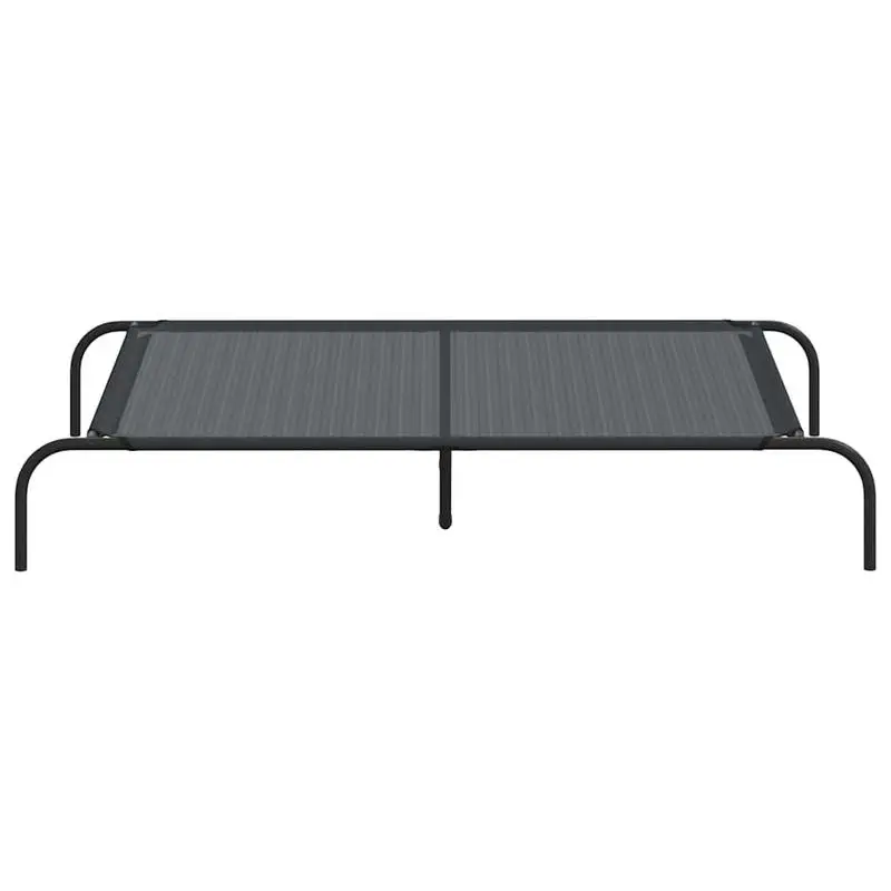 

Elevated Dog Bed Black Textilene 51.2 x 31.5 x 7.9 in Durable