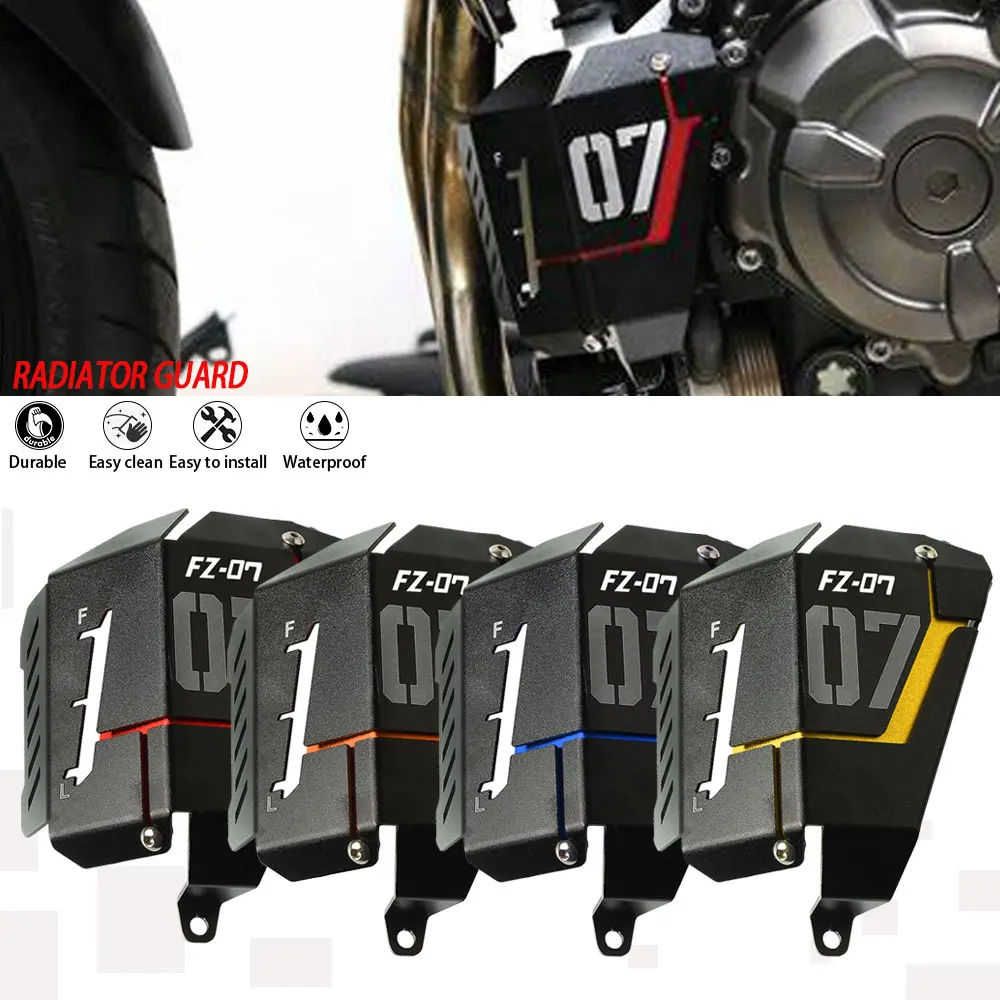 For Yamaha MT-07 MT07 2014 2015 2016 2018 2019 2020 2021 2022 FZ-07 2023 Radiator Guard Coolant Recovery Tank Shielding Cover