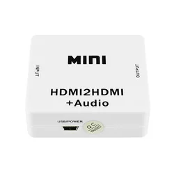 1080P HDMI-compatible Audio Extractor HDMI-compatible to 3.5mm Jack AUX Audio Converter for TV-box PC Speaker Laptop HDTV