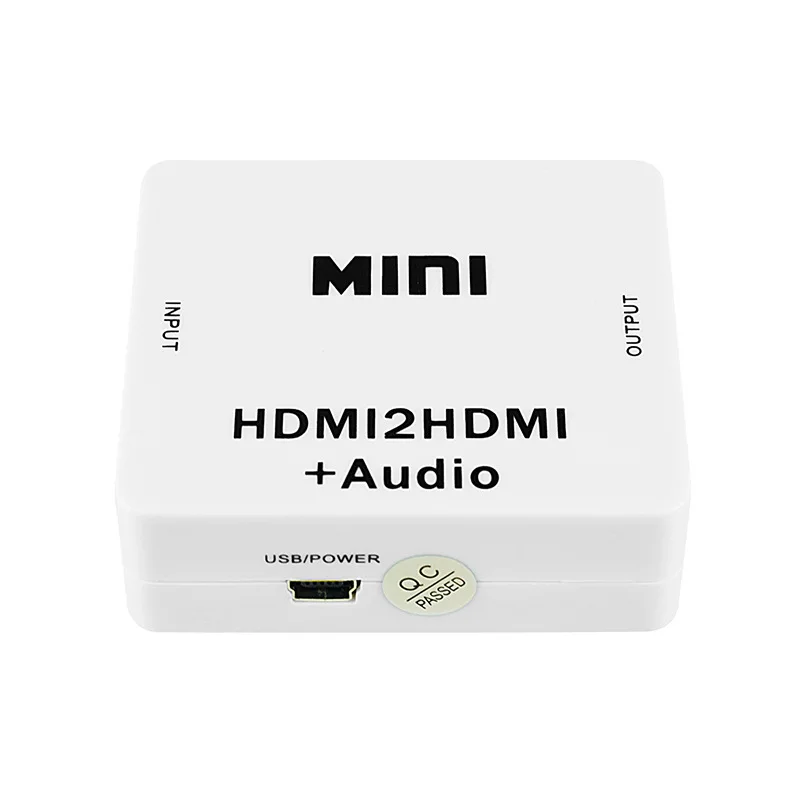 Ekstraktor audio zgodny z HDMI 1080P Konwerter audio AUX z gniazda HDMI na gniazdo 3,5 mm do telewizora, głośnika PC, laptopa HDTV