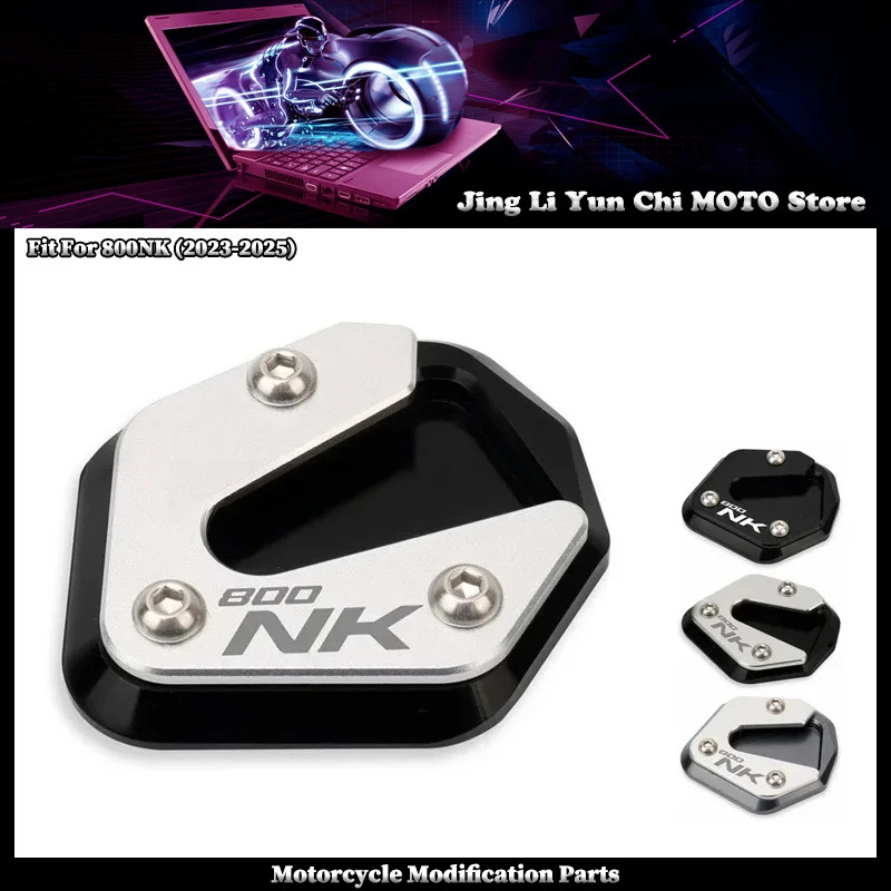 

Motorcycle CNC Kickstand Extension Foot Side Stand Pad Support Plate Enlarge Stand Fit For CFMOTO 800NK 800 NK 2023-2025 800nk