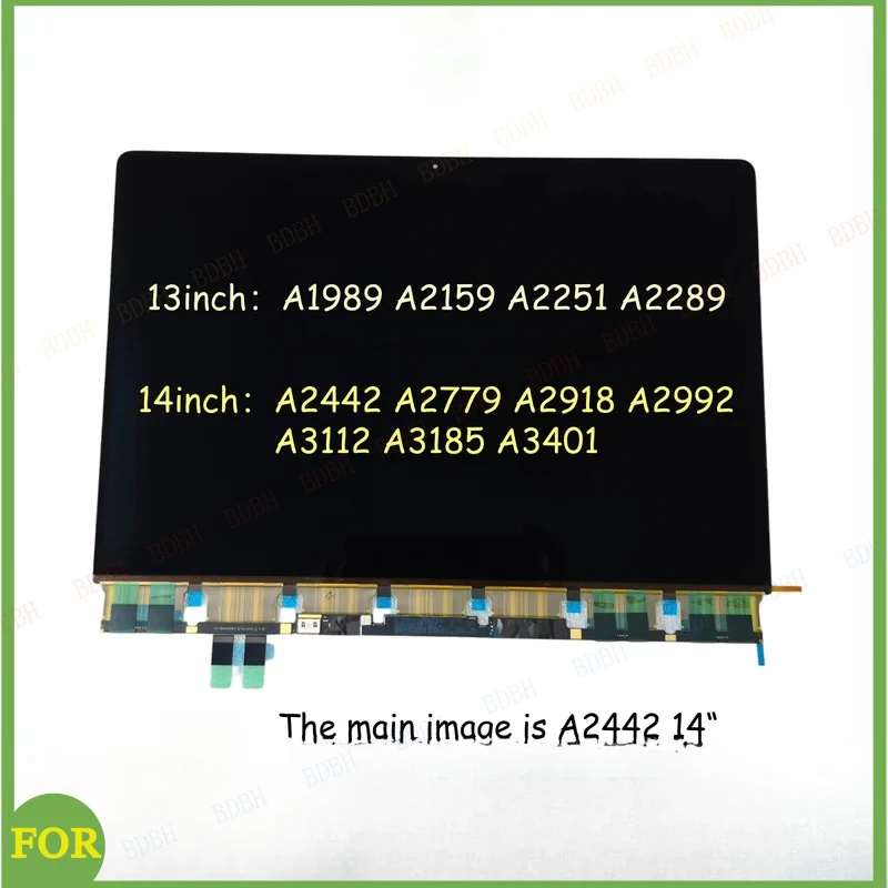 BDBH Tested LCD ONLY A2159 A2289 A1989 A2251 For MacBook Pro/Max 14