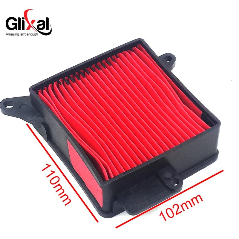 Glixal GY6 125cc 150cc Scooter Air Filter Element for 152QMI 157QMJ Engine Moped ATV Go-Kart Taotao Roketa Jonway