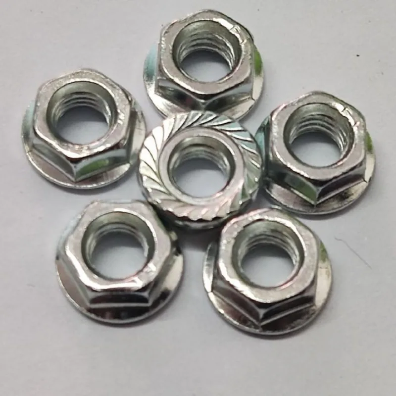 56/150Pcs M3 M4 M5 M6 M8 304 Stainless Steel Hexagonal Flange Nut Lock Nut Set Furniture Repair Nut Fastener Kit Hardware Tools