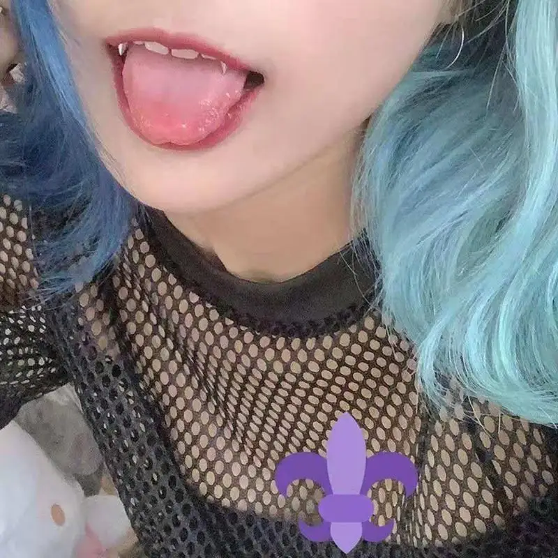 Stainless Steel Lip Teeth for Halloween Role-Playing Birthday