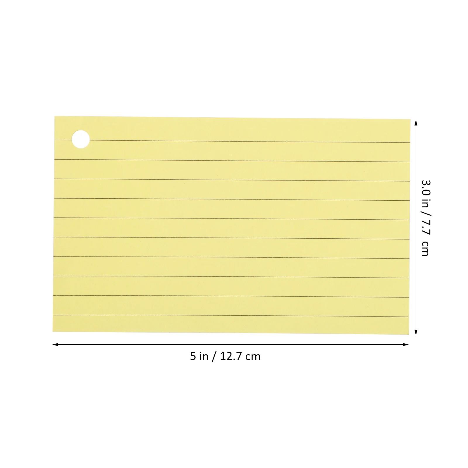 150 pezzi Flashcard a righe Notecards Anelli colorati Raccoglitore Cover Rosa Giallo Studio bifacciale