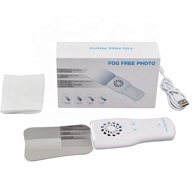 Anti-fog Led Electronic Defogging Reflector high hardness stainless steel  orthodontic imaging LED fog free photo mirror