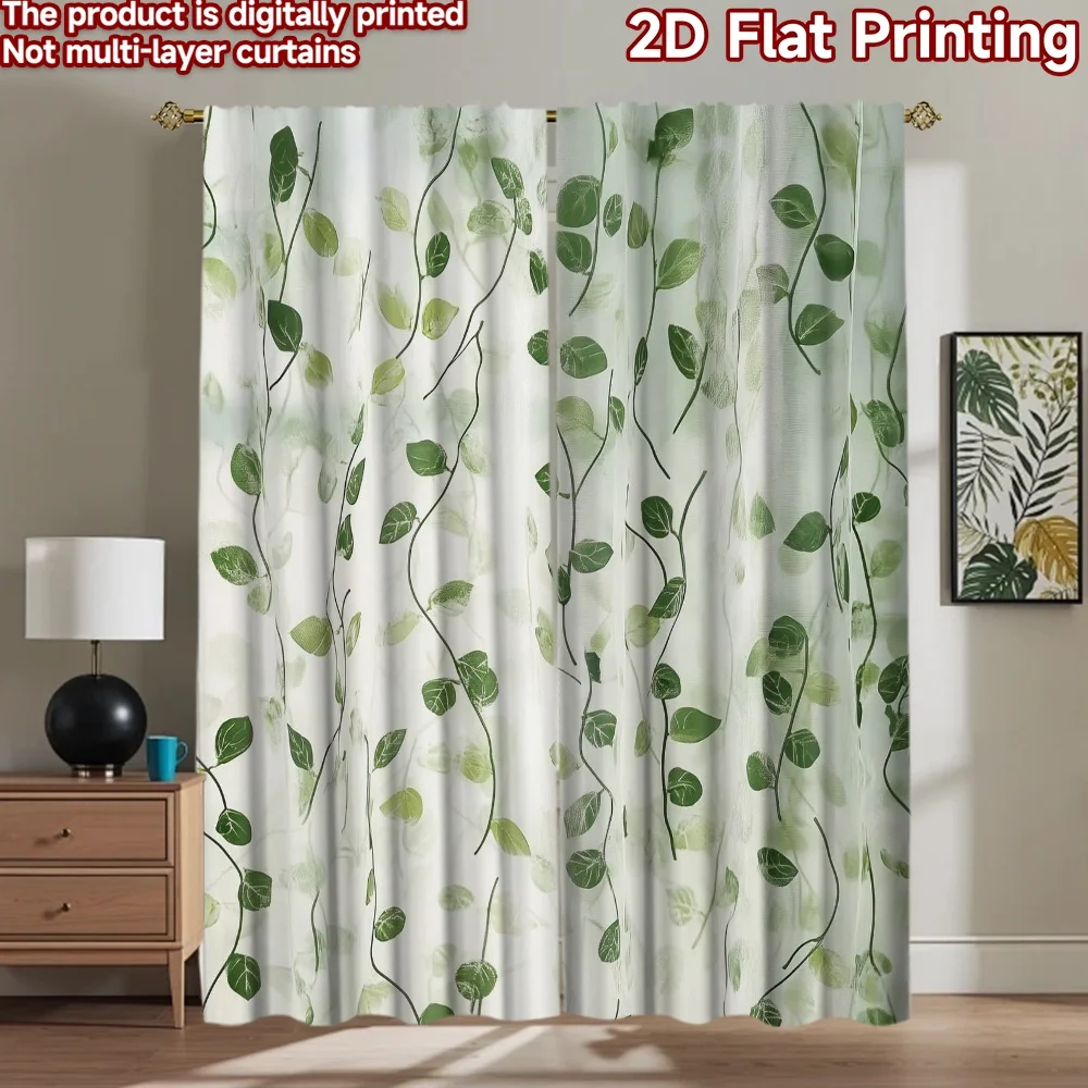 

1pc 2D flat Photography Backdrop Tapestry Charming Green Leaf Vines 100% Polyester Anniversary Use for Suitable for event