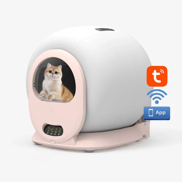 fully automatic cat toilet small size large capacity smart intelligent cat litter box self cleaning