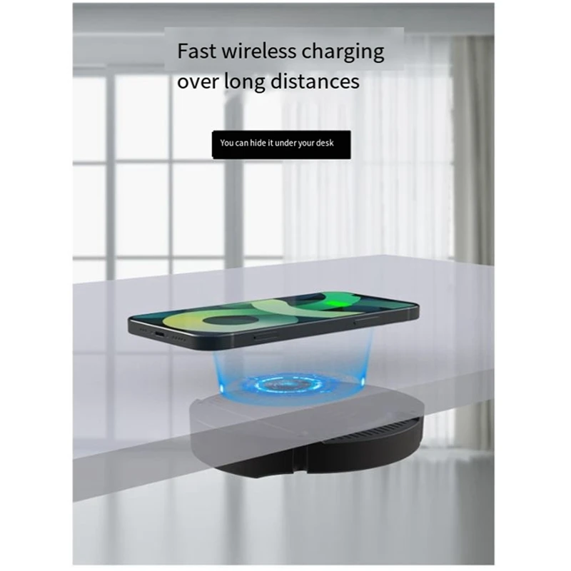 Invisible Wireless Charger Penetrate 30Mm Fast Charging Easy Installation Quick Charger