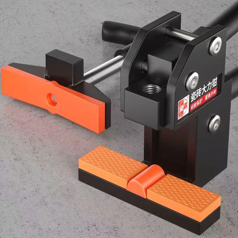 Heavy Duty Tile Breaking Pliers Manual Tile Cutter Aluminum Construction Rubber Coated Handles for Home Renovation Projects