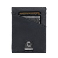 Slim Crazy Horse Leather Bifold Wallet -RFID Blocking Multi-Card Money Clip | Men’s Compact Daily Carry Cash & Card Organizer