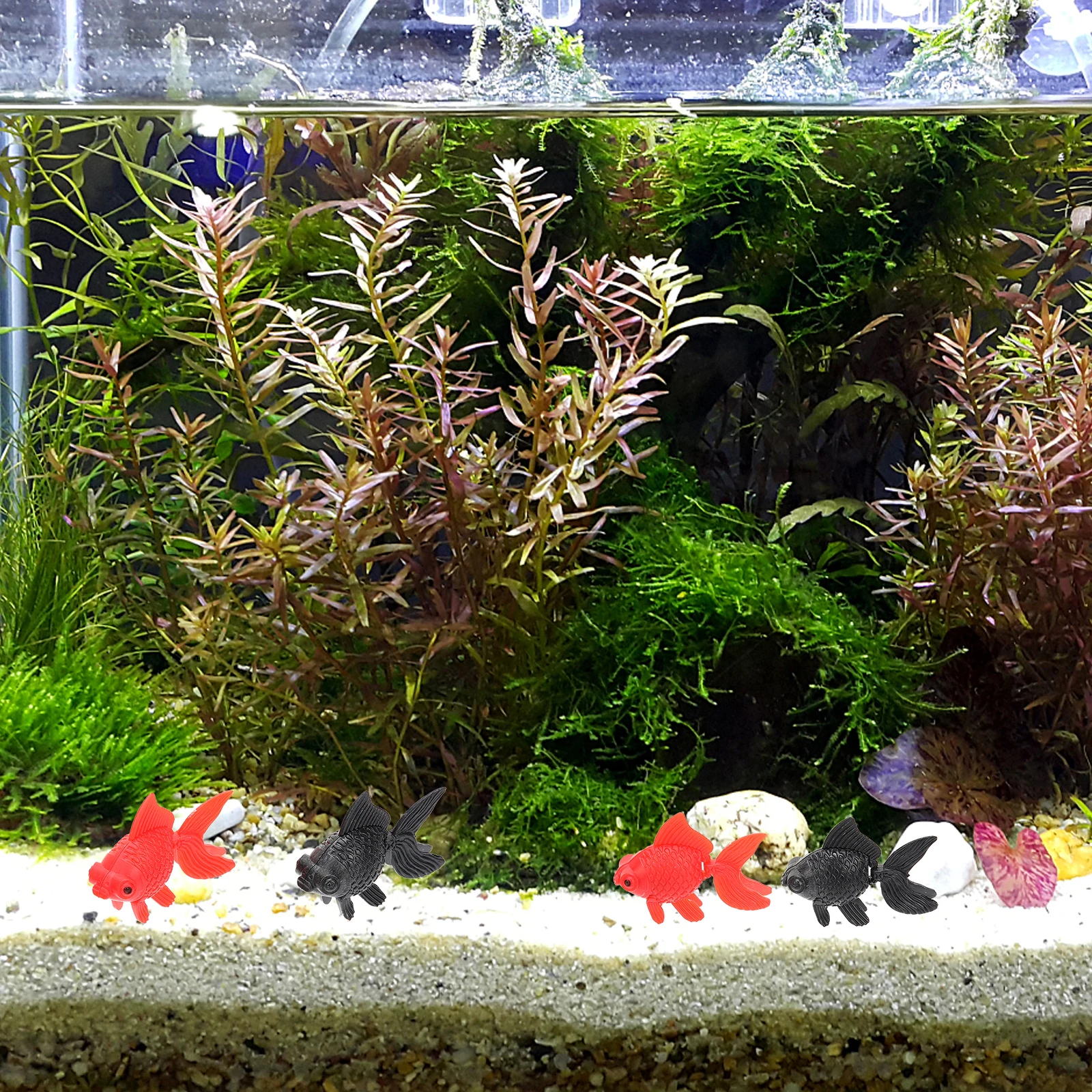 

10pcs Simulated Goldfish Decoration Premium Artificial Figures Realistic Home Decor Desktop Ornaments Kids Party Gift Goldfish