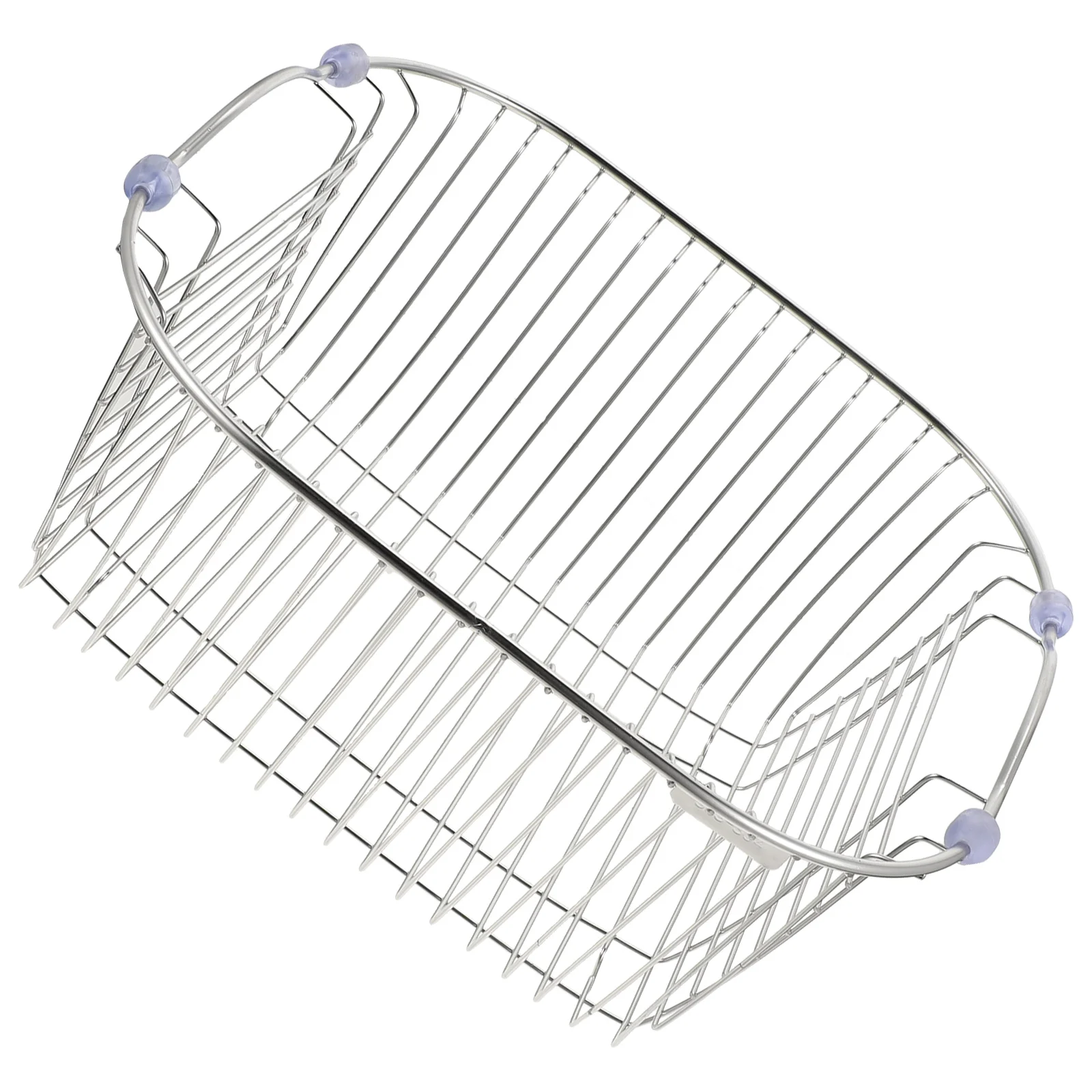 

Stainless Steel Sink Drying Rack Dishwasher Drain Basket Utensil Drainer Colander Kitchen Countertop Fruit Vegetable Washer