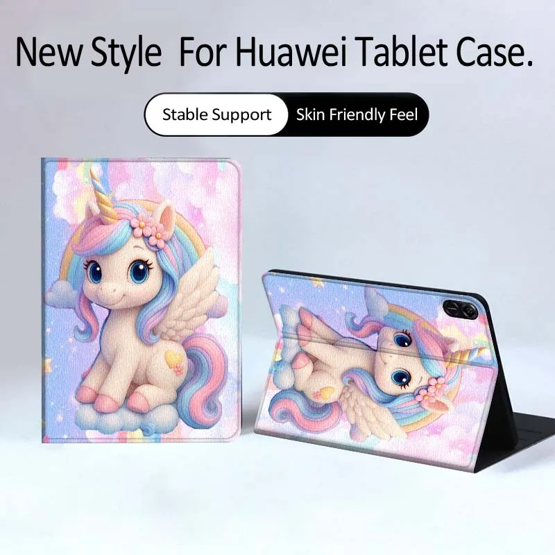

Anime Unicorn Design Tablet Case For Huawei MatePad Pro Air 12 X Honor Pad 8 V8 9 13 GT GT2 3 12.6 13.3 Inch