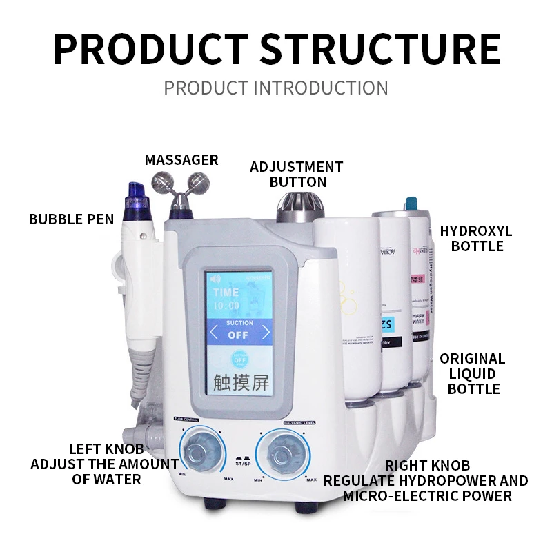 피부 관리 장비 수분 공급 및 블랙헤드 제거 수소 딥 클렌징 피부 관리 장비 수소
