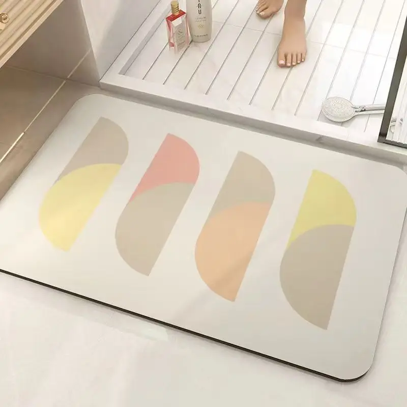 Bathroom absorbent diatom mud toilet  doormat toilet toilet floor mat toilet carpet