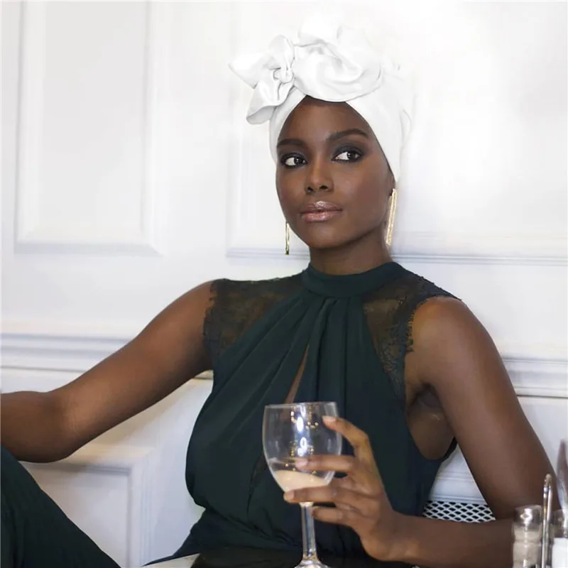 Gorro turbante Vintage para mujer, Bandana a la moda para mujer, gorro para cubrir el cabello para mujer, envolturas para la cabeza, pañuelo musulmán para la cabeza