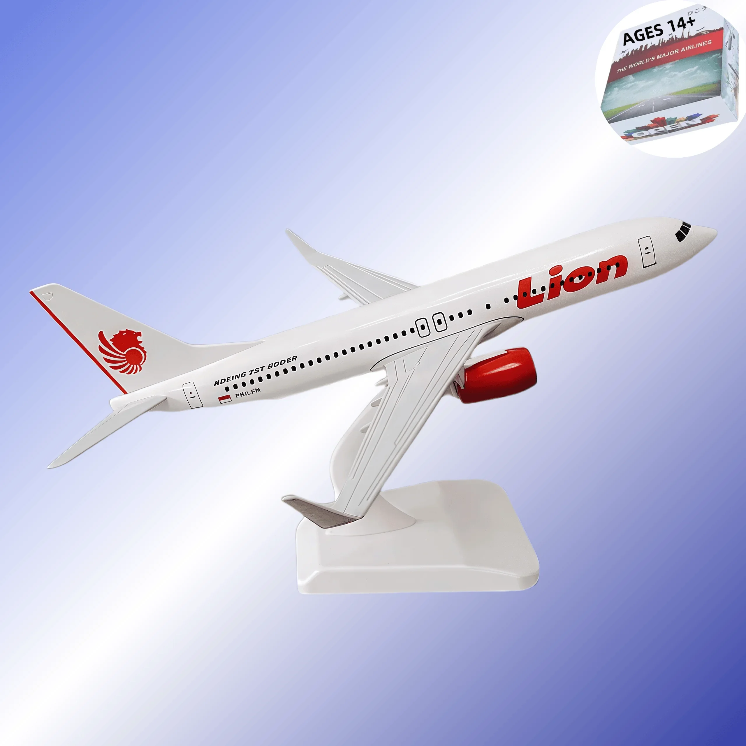 

20 см металлическая модель самолета B737 модель самолета льва, реплика с шасси, материал из сплава, авиационная имитация, подарок, сбор