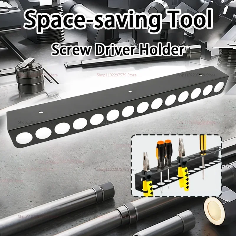 

Magnetic Screwdriver Organizer Storage Rack Hand Tool Holder for Workshop Garage Toolbox Quick Access Durable and Space Saving