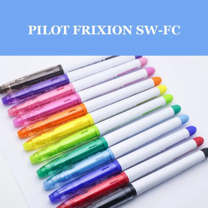 1pcs Japan PIOLT Friction Pen Frixion SFC-10M Erasable Watercolor Pencil Student Painting Color Graffiti Pen