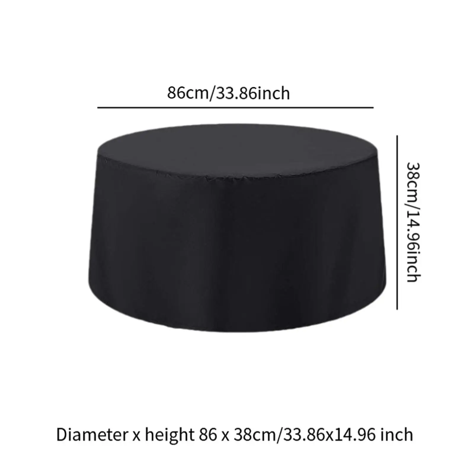 Fire Pit Cover Protector Waterproof Tear Resistant Dust Cover Dustproof Heavy