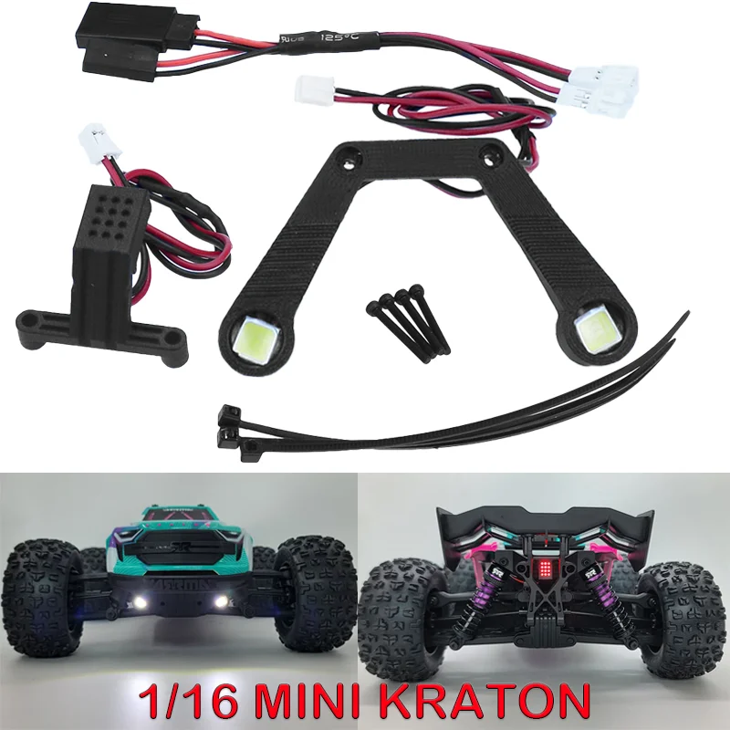 

LED Headlight & Taillight for 1/16 ARRMA MINI KRATON 3S Monster Truck Car