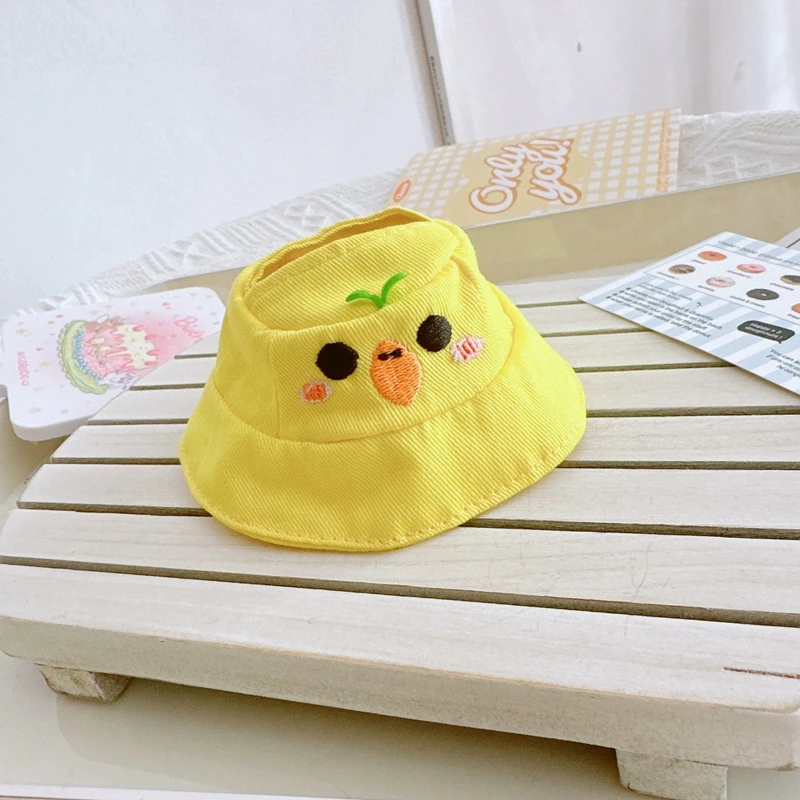 17cm 라부부 모자, 마카롱 파티 의상, 버킷/피셔맨 모자, 귀여운 인형 액세서리, 타이야끼 머리띠, 어린이/여아용 장난감