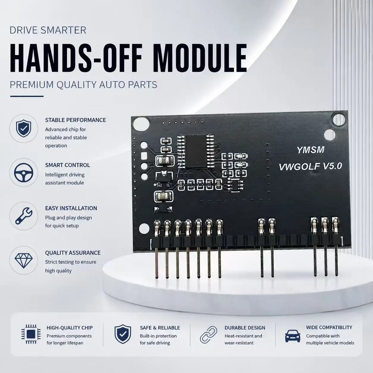 2Q0 KLR Permanent Lane Assist Off‑Hand Module For VW Golf MK8 Tiguan MK2 Octavia MK4 New Passat Superb MQB EVO