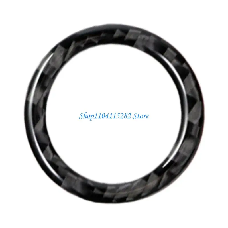 

Carbon Fiber Trunk Button Rings Racing Decorative Car Sticker for Auto