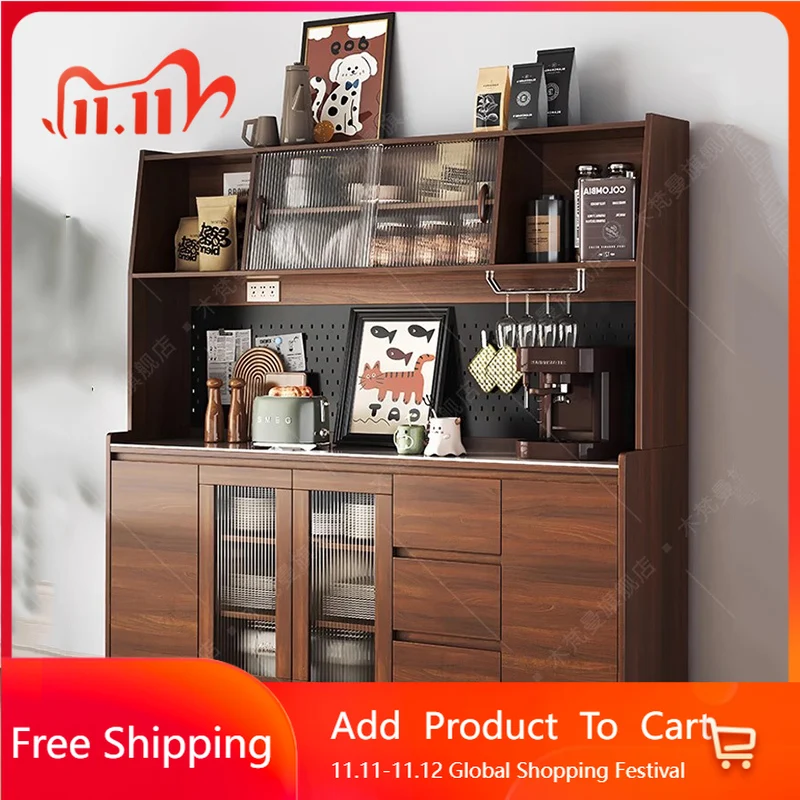 

Shelves Restaurant Restaurant Living Room Mobile Storage Wine Cabinet Luxury Wood Multifunctional Repisa Chinese Style Furniture