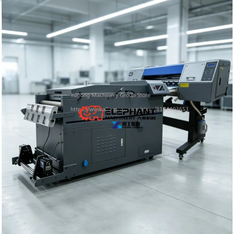 2 Head 60cm DTF A Inkjet Printer All-in-One DTF Pet Film Roll Heat Transfer A1 A2 A3 A4 Print New Powder Dyer Machine
