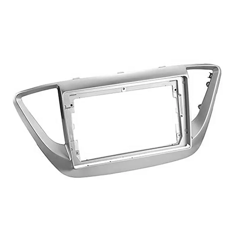 

2X 2Din 9-дюймовый автомобильный стерео радио DVD панель лицевая рамка отделка для Hyundai Solaris 2 Accent Verna 2017-2018