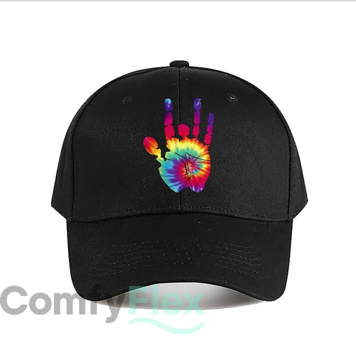 Jerry Tie Dye Hand Gratefuls Deads Vintage Baseball Cap Fashion Outdoor Sports Sunhat Men Snapback Cap Women's