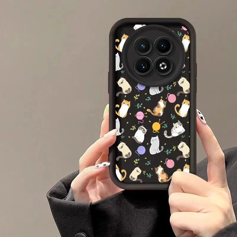 12 Lively Cat New Sky Eye Phone Case For Realme 12 11 10 9i 8Pro 9ProPlus 10Pro 12X 12Pro 9 7 7i 7Pro 8 8i 6 6S 5 5S Cover