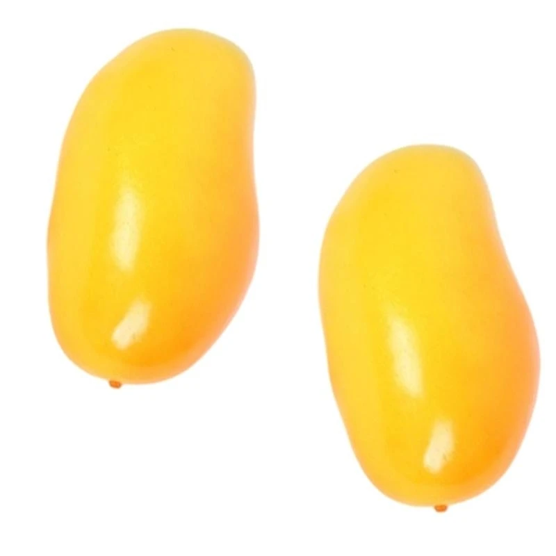 AXYC 2pcs Decorative Faux Mangoes for Office and Shop Window Display Realistic Simulation Fruit Decoration Restaurant Tool